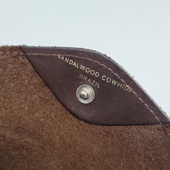 Eberle Genuine Cowhide Leather Women’s Brown Wallet Coin Purse Sandalwood - Picture 4 of 13